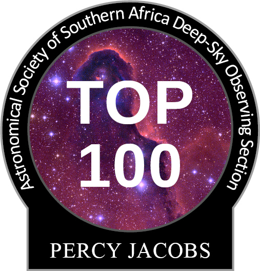Percy Jacbos Top-100 observing pin