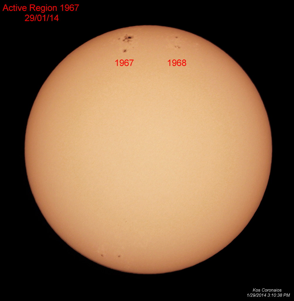 Sunspot AR 1967