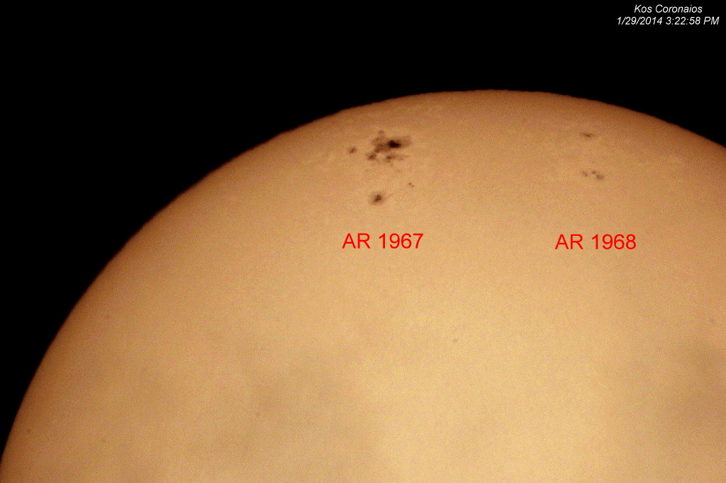 Sunspot AR 1967