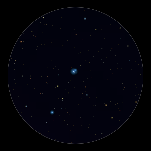 Binocular view of delta Cen